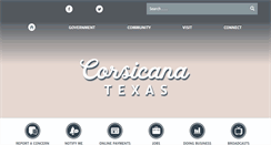 Desktop Screenshot of cityofcorsicana.com